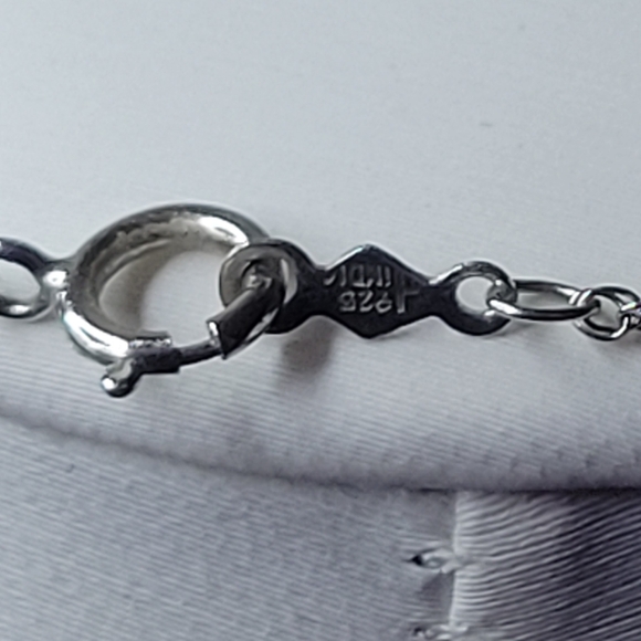 Simply Stunning Pulse Opal and Sterling Silver (925) Necklace - Picture 6 of 10